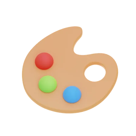 Farbpalette malen  3D Icon