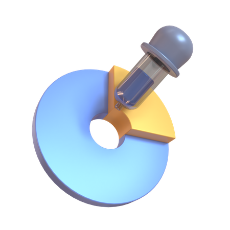 Farbpipette  3D Illustration