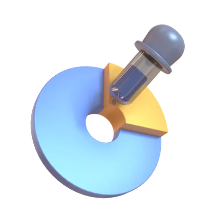 Farbpipette  3D Illustration