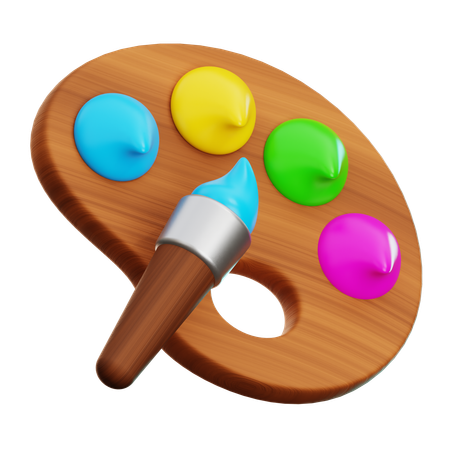 Farbplatte  3D Icon