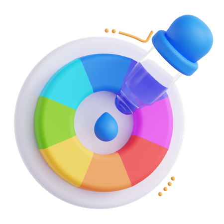 Farbkreis  3D Icon