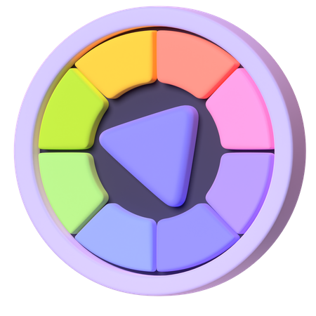 Farbkreis  3D Icon