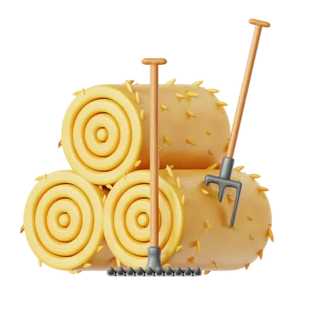 Pacote de feno  3D Icon