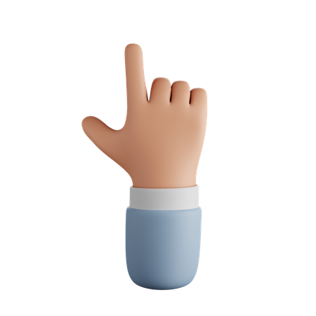 Fare clic su Gesto della mano  3D Icon