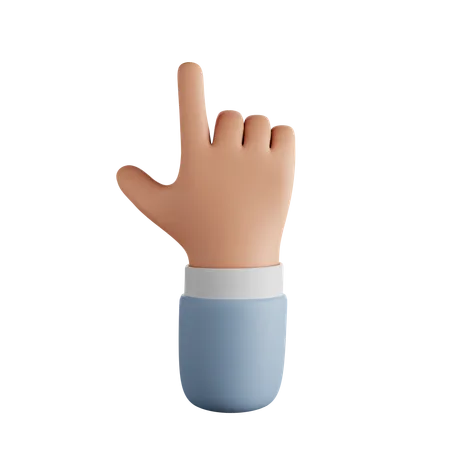 Fare clic su Gesto della mano  3D Icon