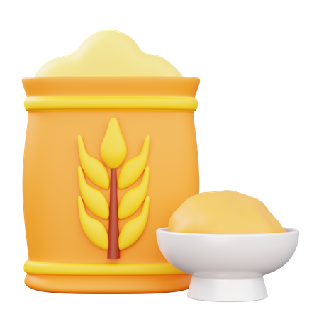 Farine de blé  3D Icon