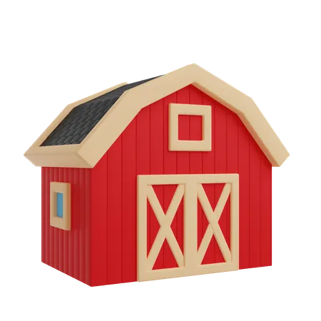 Farm Barn  3D Icon