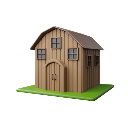 Farm barn  3D Icon