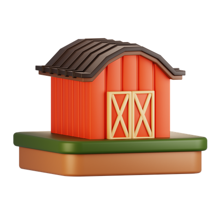 Farm barn  3D Icon