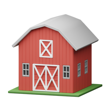 Farm barn  3D Icon