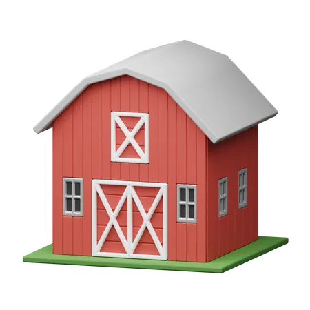 Farm barn  3D Icon