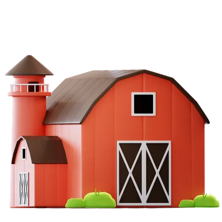 Farm Barn  3D Icon
