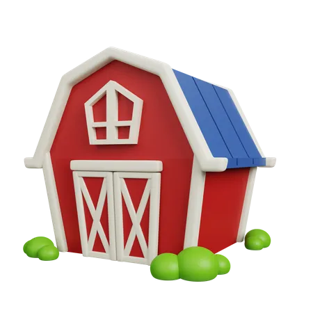 Farm Barn  3D Icon