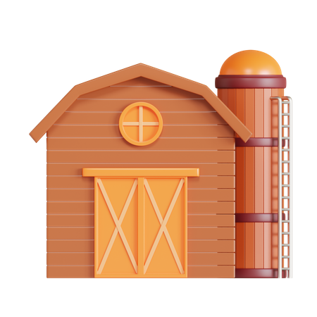 Farm Barn  3D Icon