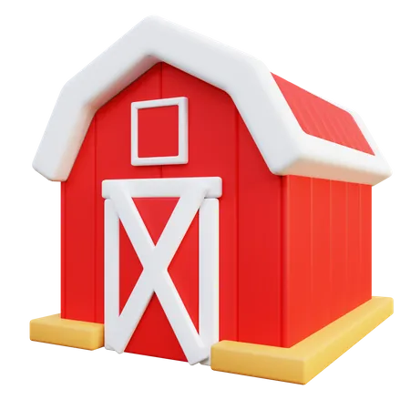 Farm Barn  3D Icon