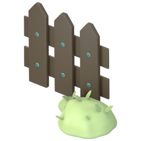 Farm Fence  3D Icon