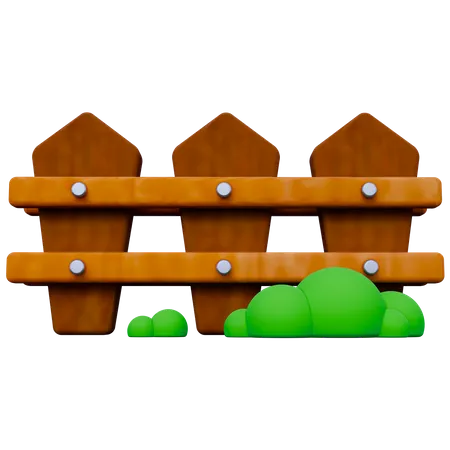 Farm Fence  3D Icon