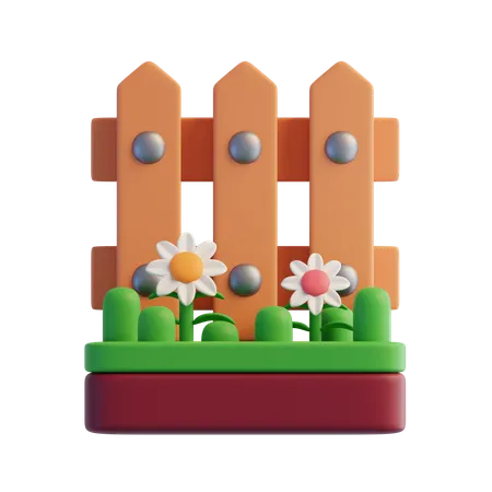 Farm Fence  3D Icon