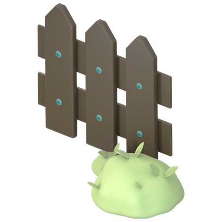 Farm Fence  3D Icon
