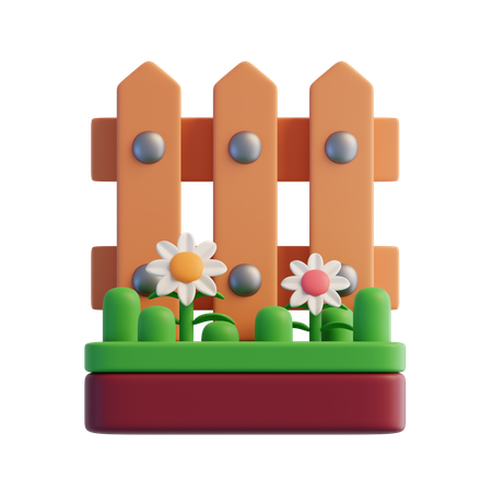 Farm Fence  3D Icon