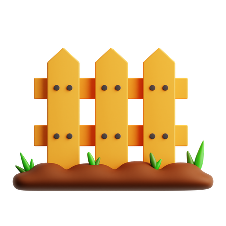 Farm Fence  3D Icon