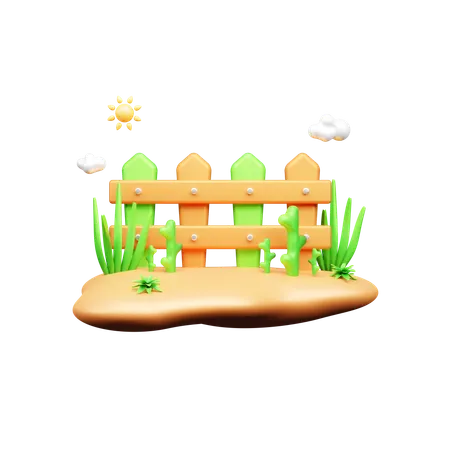 Farm Filed  3D Icon