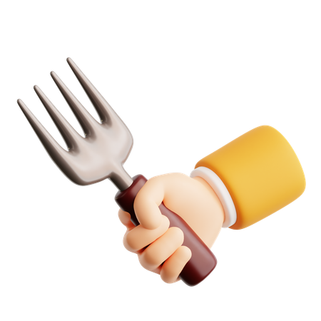Farm Fork  3D Icon