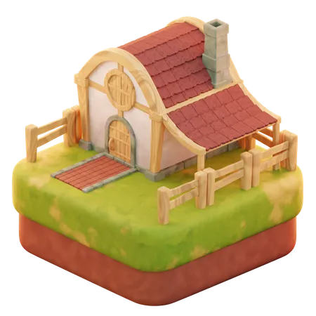 Farm House  3D Icon