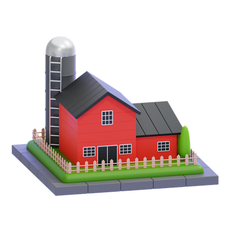 Farm House  3D Icon