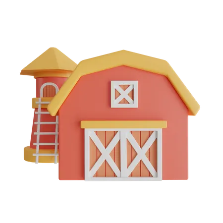 Farm House  3D Icon