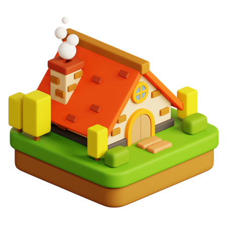 Farm House  3D Icon