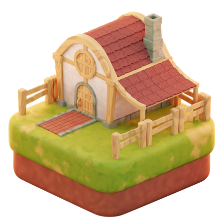 Farm House  3D Icon