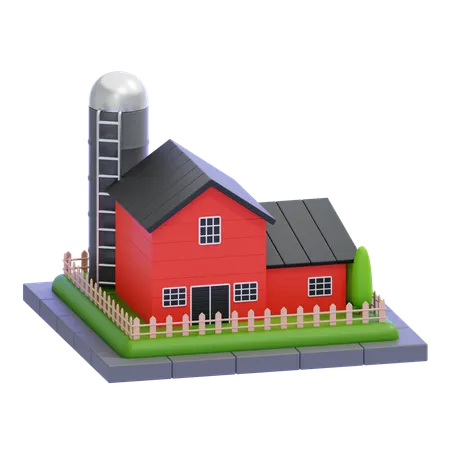 Farm House  3D Icon