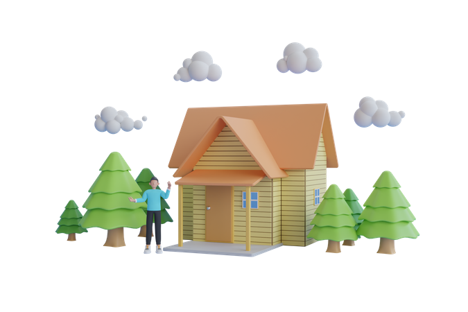 Farm House  3D Icon