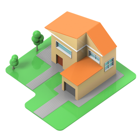 Farm House  3D Illustration