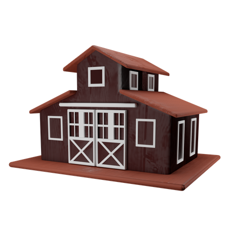 Farm House 3D Illustration