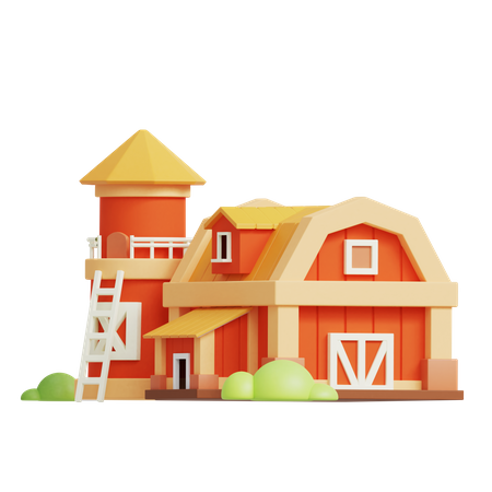 Farm House 3D Icon