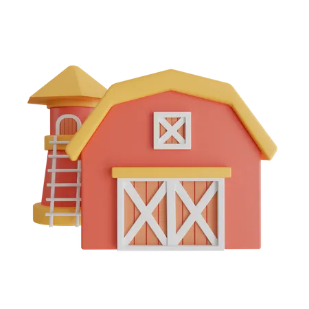 Farm House 3D Icon