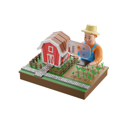 農場経営  3D Icon