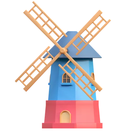 Farm Mill  3D Icon