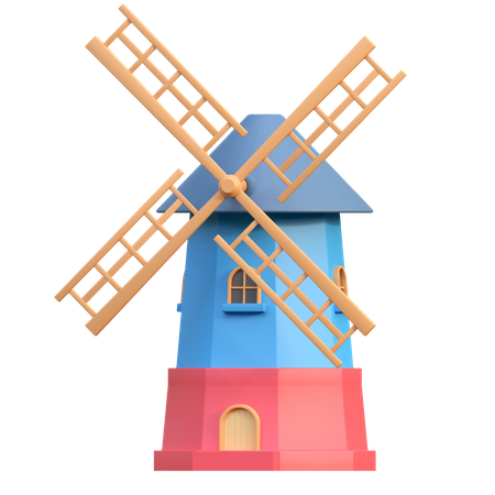 Farm Mill  3D Icon