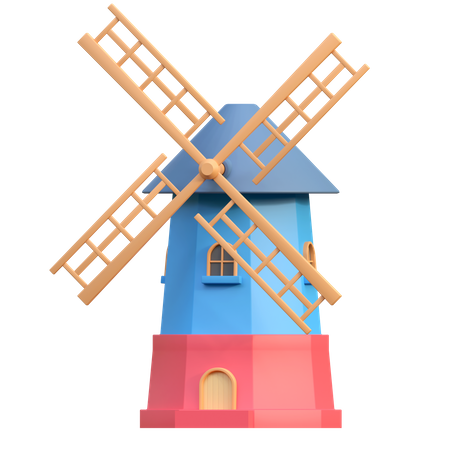 Farm Mill  3D Icon
