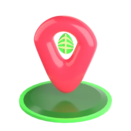 Farm Pin Location 3D Icon