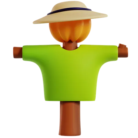 Farm Scarecrow  3D Icon
