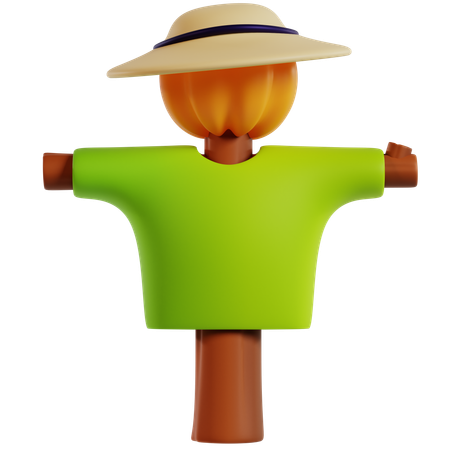 Farm Scarecrow  3D Icon