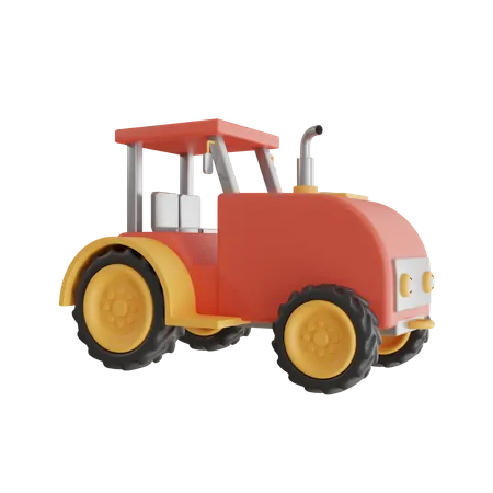 Farm Tractor  3D Icon