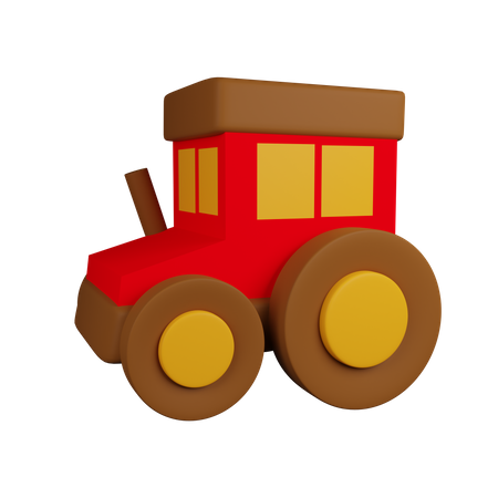 Farm Tractor  3D Icon