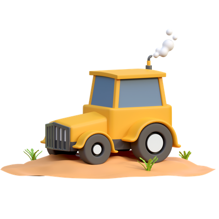 Farm Tractor  3D Icon