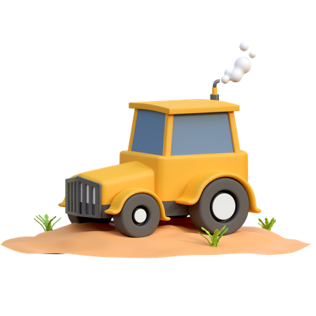 Farm Tractor  3D Icon