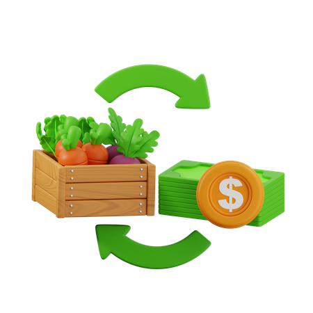 Farm Transaction  3D Icon